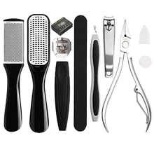 Педикюрный набор Шлифовальная Пилка Для ног для удаления твердой потрескавшейся мертвые клетки кожи Профессиональный для удаления наростов стопы удалитель мозолей с пилочка для ногтей