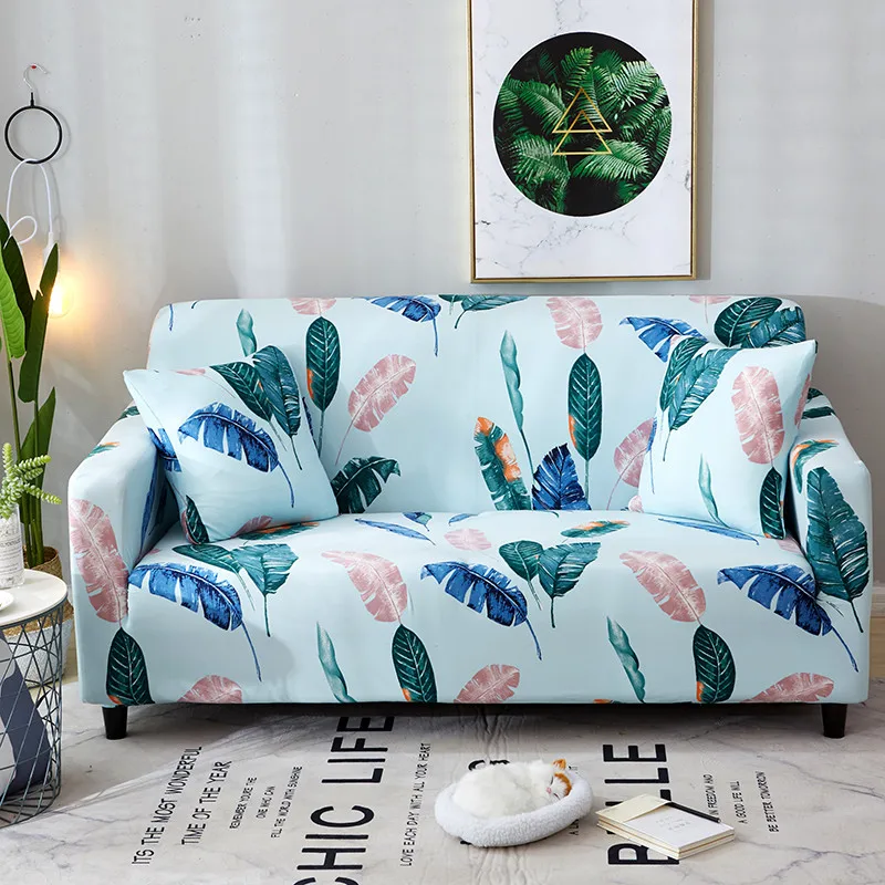 

Spandex Couch Cover Tight Wrap All-inclusive Elastic Sofa Cover for Living Room Love Seat Sectional Sofa Towel Protect Armchair