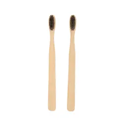 Натуральный Бамбук ручка Зубная щётка черный бамбуковый уголь мягкой щетиной гигиена полости рта эко-Зубная щётка стоматологической