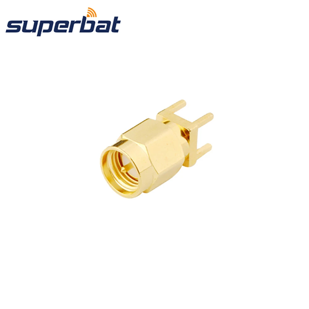 

Superbat SMA thru hole PCB Mount Male Vertical Straight RF Coaxial Connector