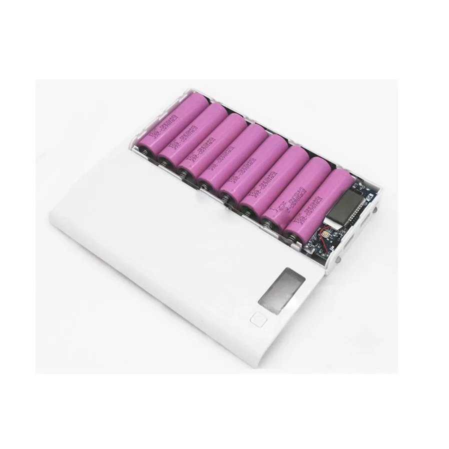 

kebidumei Hot sale 5V Dual USB 18650 Power Bank Battery Box Mobile Phone Charger DIY Shell Case For iphone6 Plus S6 xiaomi