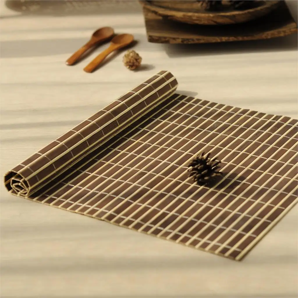 Factory Directly Sale Wedding Favor Creative Bamboo Placemat Bamboo Tea