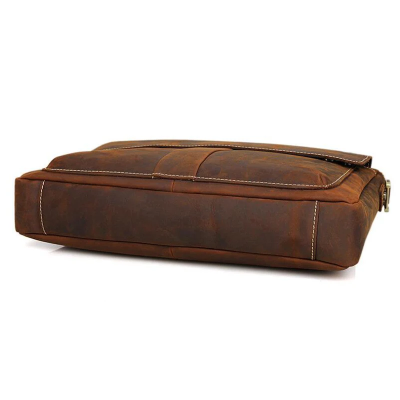 Herren Leder Für Zoll Top Braun Brown Männer Büro Portfolio Tasche Männlichen Kleid Aktentasche Taschen Horse Anaph In Laptop Qualität 14 Crazy t7HFSqHI