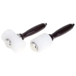 Кожа резьба молотка печати инструмент нейлон молотка резьба молоток Diy ручной работы женская кожаная вырезать нарезанный с деревянной ручкой - изображение