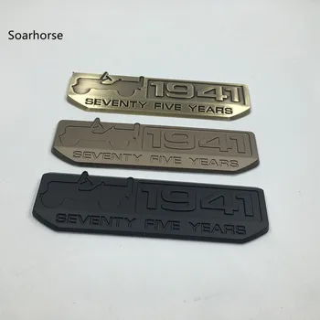 

Soarhorse For JEEP Wrangler Compass Patriot 75 Years 1941 Anniversary WILLYS Emblem Metal