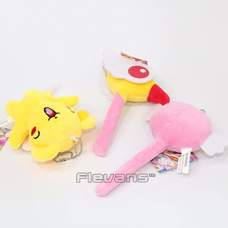 Аниме мультфильм Card Captor Sakura Kero волшебная палочка Звезды мини плюшевые игрушки мягкие кулоны-куклы 10 шт./лот