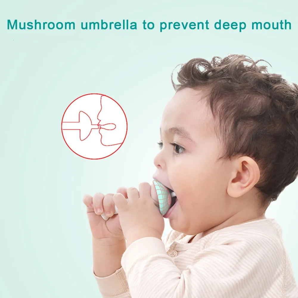 Mambo Baby Toothbrush Kids Training Toothbrush Silicone Child Safe Baby Tongue Cleaner Teether Teething Brush Dental Care