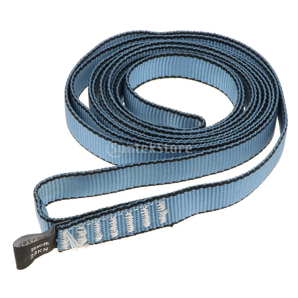 MagiDeal 23KN Climbing Sling Fall Protection Rescue Safety Webbing Strap Belt Mountaineering Rappelling Safe Wide Rope