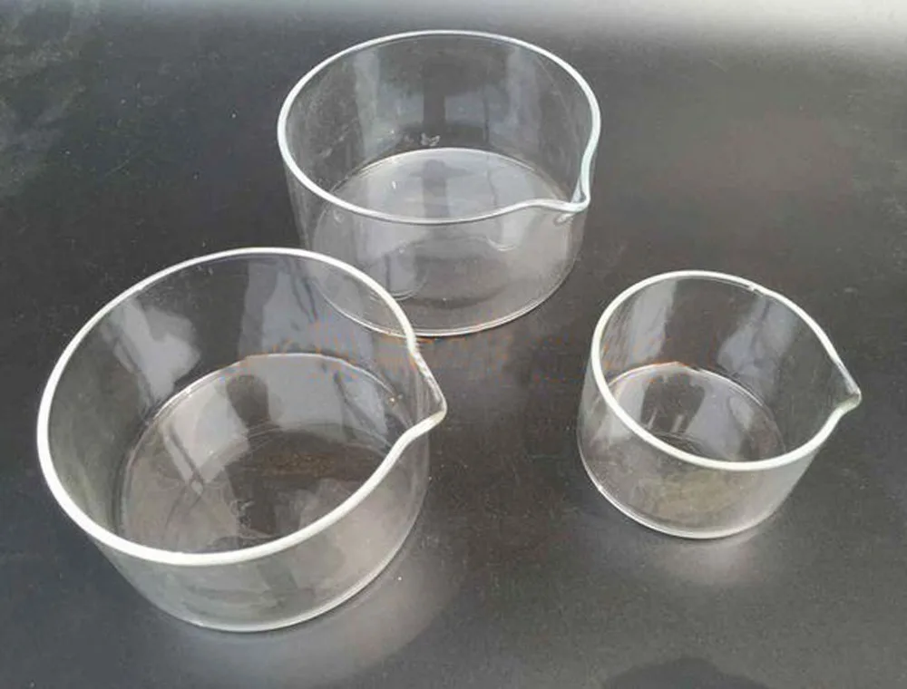 6 шт. 100 мм Высокое качество Boro 3,3 стеклянная кристаллизационная посуда, лабораторная стеклянная посуда