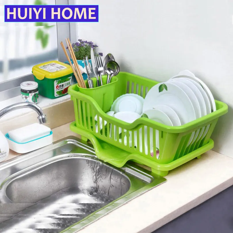 Huiyi home стиральная держатель корзина ПП большой кухонная раковина, блюдо крылом для сушки одежды Организатор синего/розового/белого/лоток EGN005A