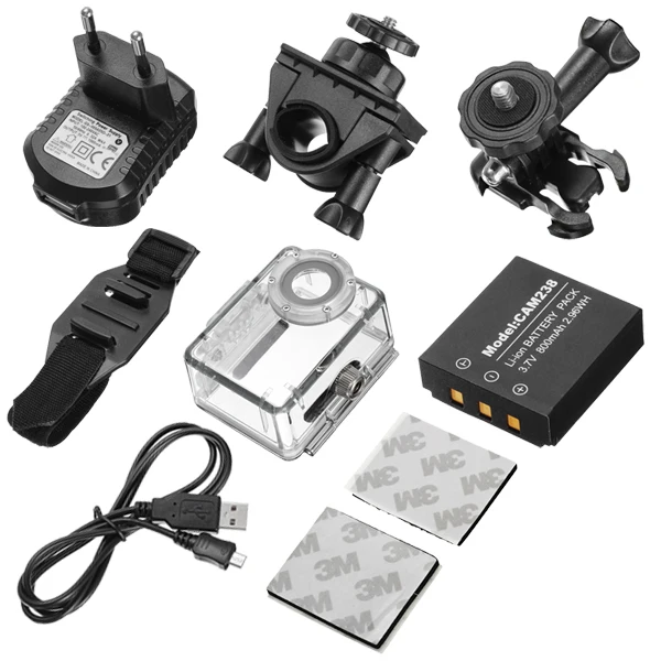 AT83 Sports Action Camera Car DVR Camcorder 1080P FULL HD 130 Degree 2 Inch 800mAh 30M Waterproof