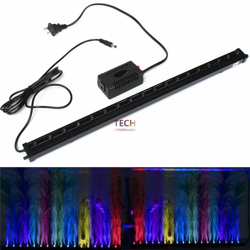 Aquarium Light Underwater Submersible Air Bubble Colour Changing LED Light AC220-240V 50-60Hz