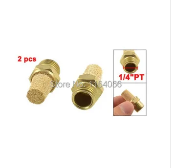 

10pcs Sintered Bronze Pneumatic Air Exhaust Silencer Muffler 1/4"