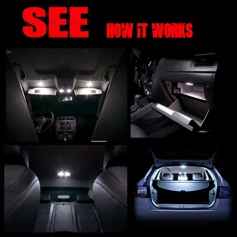 Footwells Lights Vanity mirror Trunk Audi Q3 Crystal Blue BMTxms 18X Canbus Error Free Led Interior Car Lights Package Kit For Audi Q3 U8 S-line Quattro 2011-2018 Dome