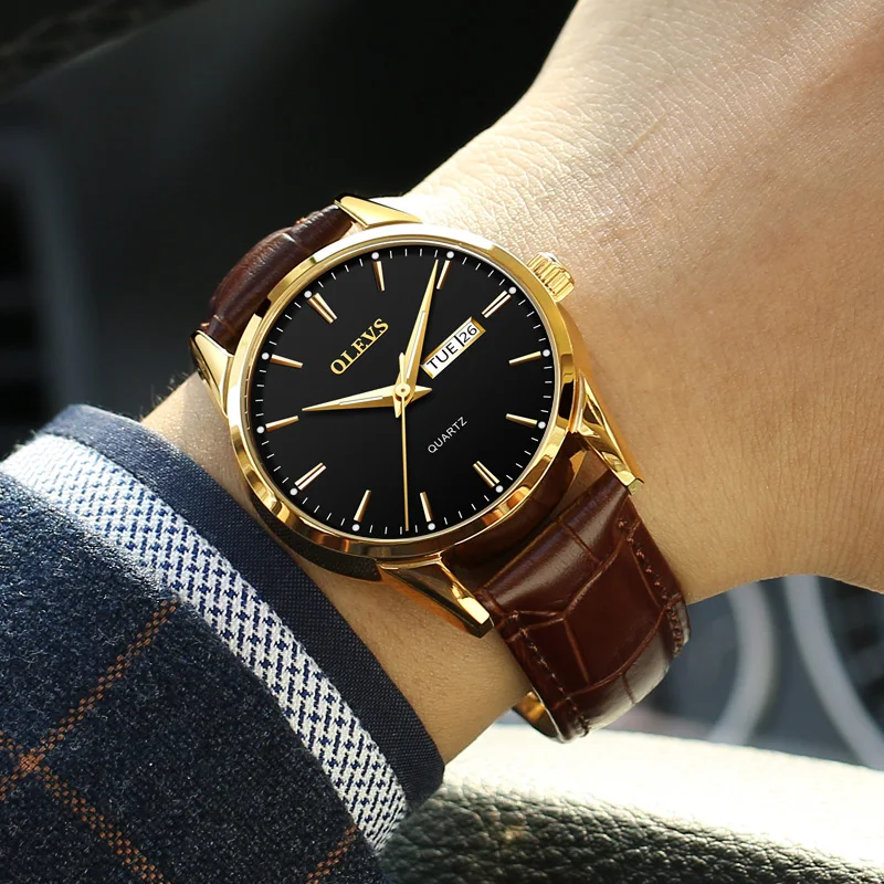 OLEVS Mens Watches Top Brand Luxury Quartz Wrist watch reloj hombre Fashion Casual Business Leather Men Watch Relogio Masculino OLEVS Mens Watches Top Brand Luxury Quartz Wrist watch reloj hombre Fashion Casual Business Leather Men Watch Relogio Masculino