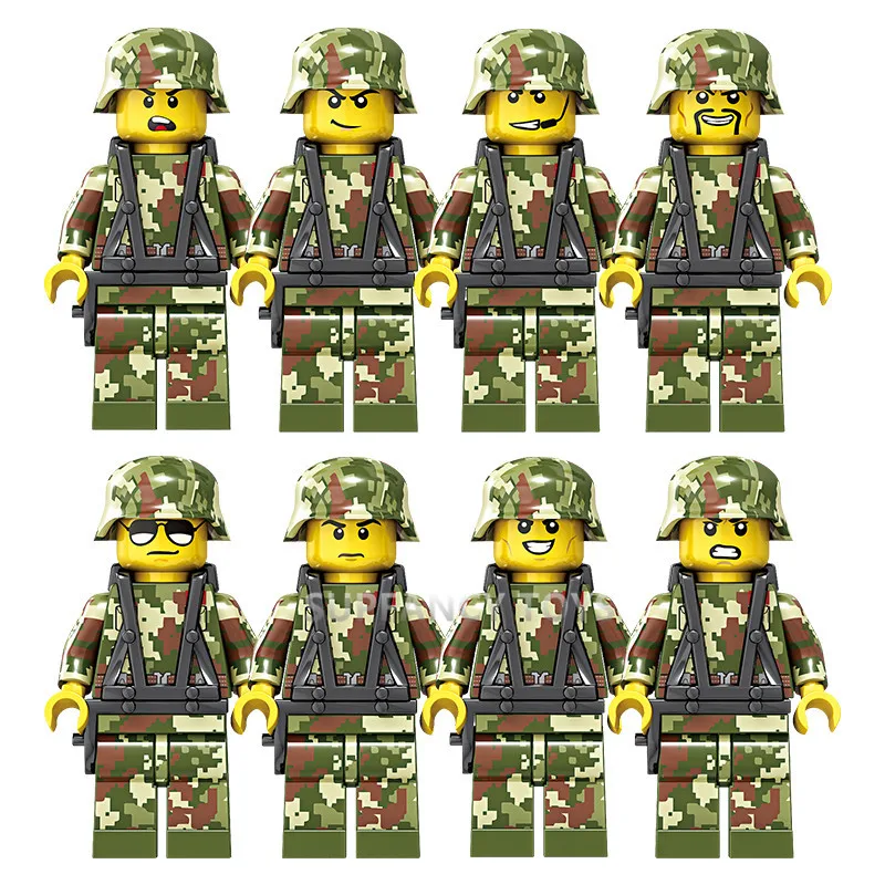 1630Pcs Military FIELD ARMY Tank Helicopter Soldiers Radar Model Building Blocks Sets Weapon Bricks Toys for Children