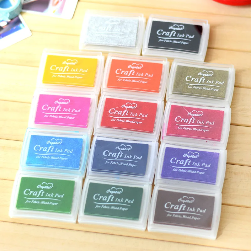 

Homemade DIY Gradient Color ink Pad Multicolour Inkpad Stamp Decoration Fingerprint Scrapbooking Accessories