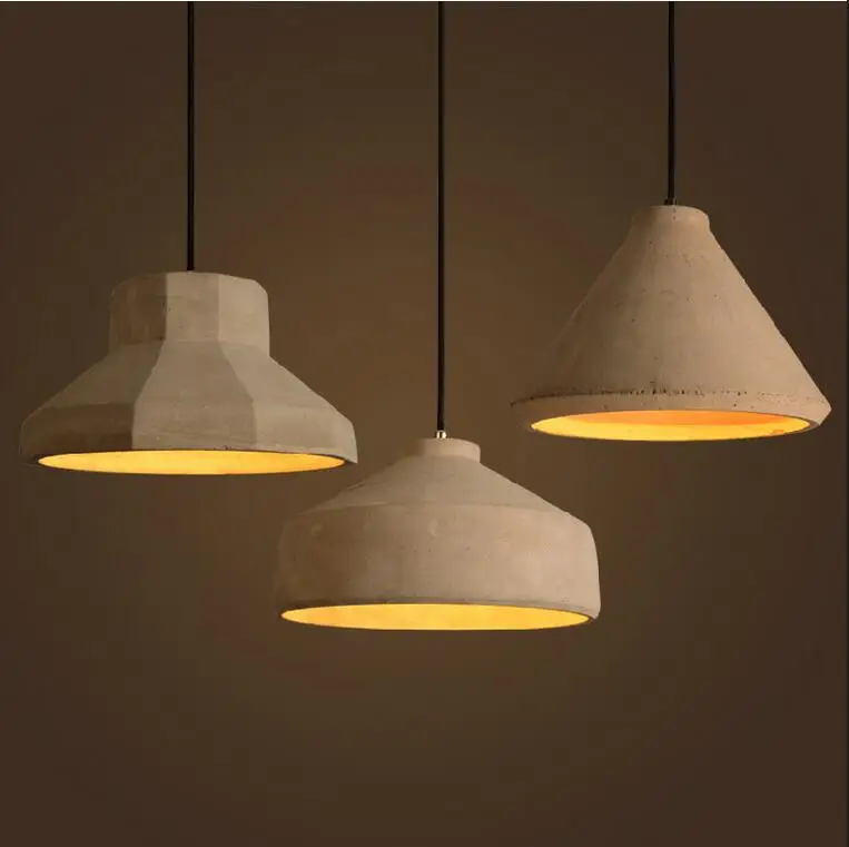 

Cement lamp Pendant Lights American style personalized restaurant bar coffee shop retro cement Pendant lamps ZA SN5