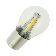 ANBLUB 2 шт. P21W BA15S 1156 1157 светодиодный Поворотный Светильник автомобиля задние тормоза лампы 12V 4 COB лампа накаливания светодиодный авто лампы обратной DRL светильник s