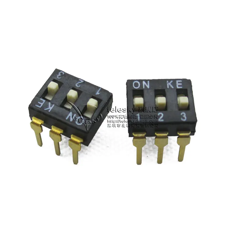 

Pitch 2.54MM 3-position DIP switch Three-position DIP switch (10pcs/lot)