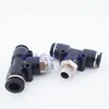 GOGO Air t corner joint 3 way pipe connector 6mm thread M5 1/8