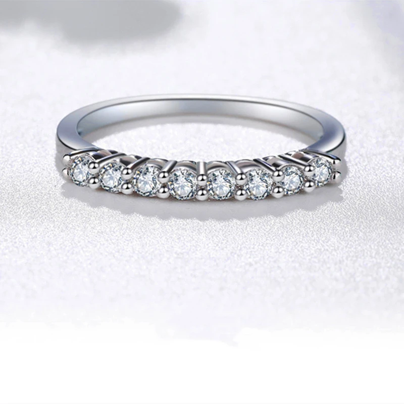

LOREDANA Luxury Brand Jewelry White Color Inlay Cubic Zirconia Unique Shaped Ring for Women Wedding Engagement Size
