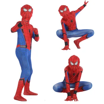 

Red Spiderman Costume Spider Man Suit Spider-man Costumes Adults Children Kids Spider-Man Cosplay Clothing