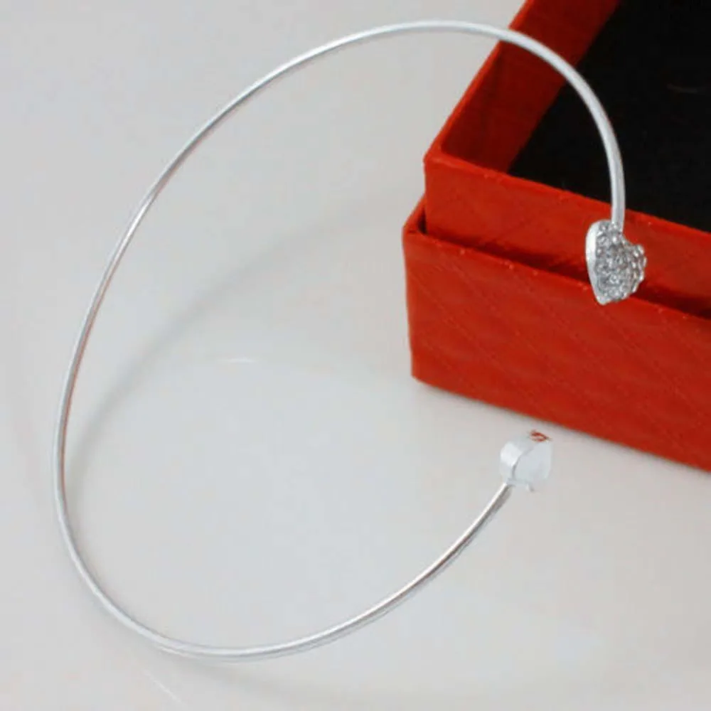 Hight Quality Jewelry With Rhinestone Heart Shaped Bracelets Double