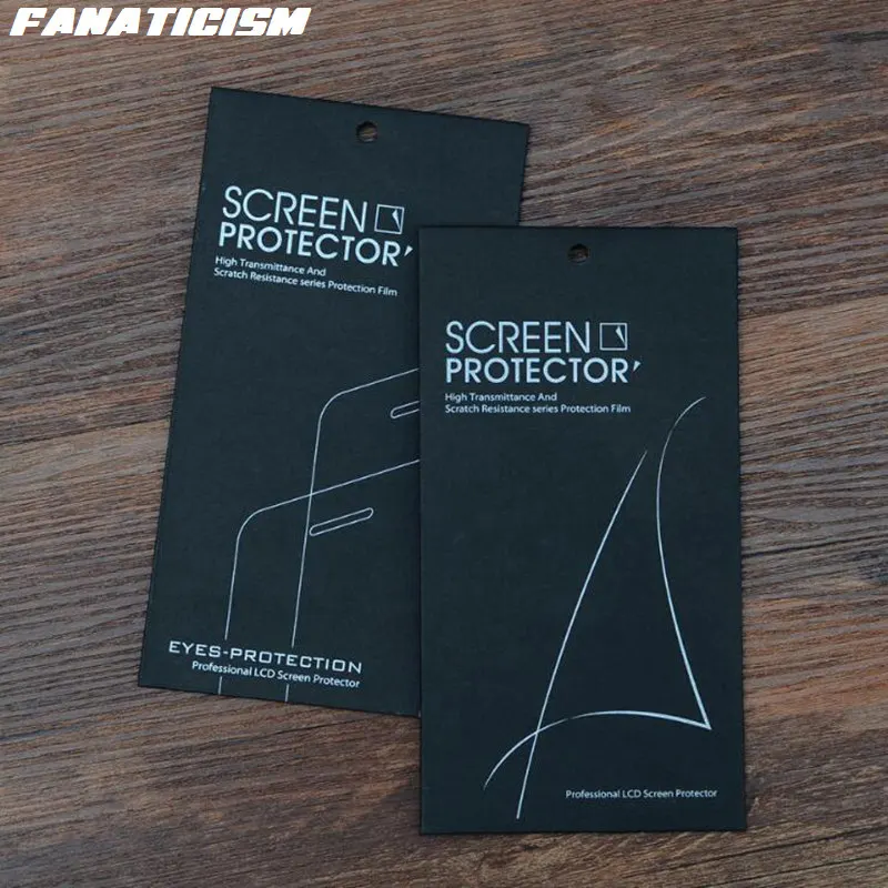 1000pcs Universal Kraft Paper Packaging Retail Box For iphone 12 11 pro XR XS Max SE 6s 7 8 Plus Tempered Glass Screen Protector | Мобильные