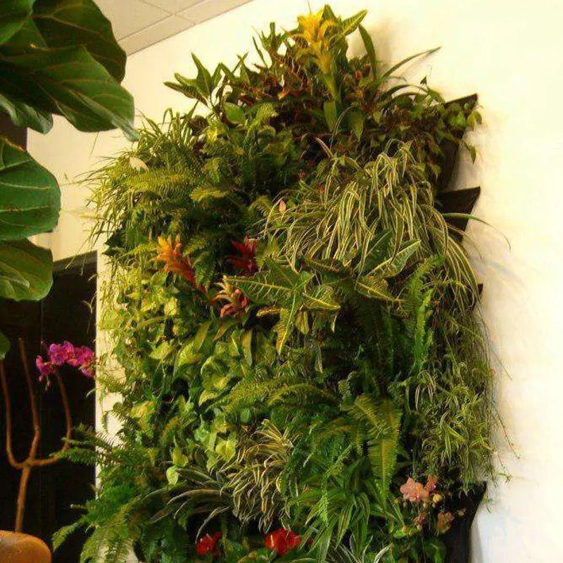2/3/4/6/7 Pockets Planting Bags Seedling Wall Planter Growing Bags For Outdoor Indoor Vertical Gardening Hanging Wall Decoration