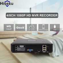Hiseeu H.264 VGA HDMI CCTV Mini 4CH NVR 1920 * 1080P ONVIF 2.0 For IP Camera Security System For CCTV Kit Cctv Dvr Drop Shipping