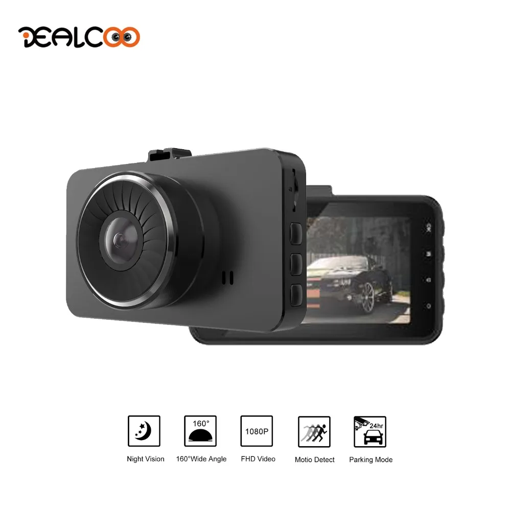 

Dealcoo Dash Cam Car Digital Video Recorder Camera 1080P FHD Two Camera Parking monitor Registrator Dashcam