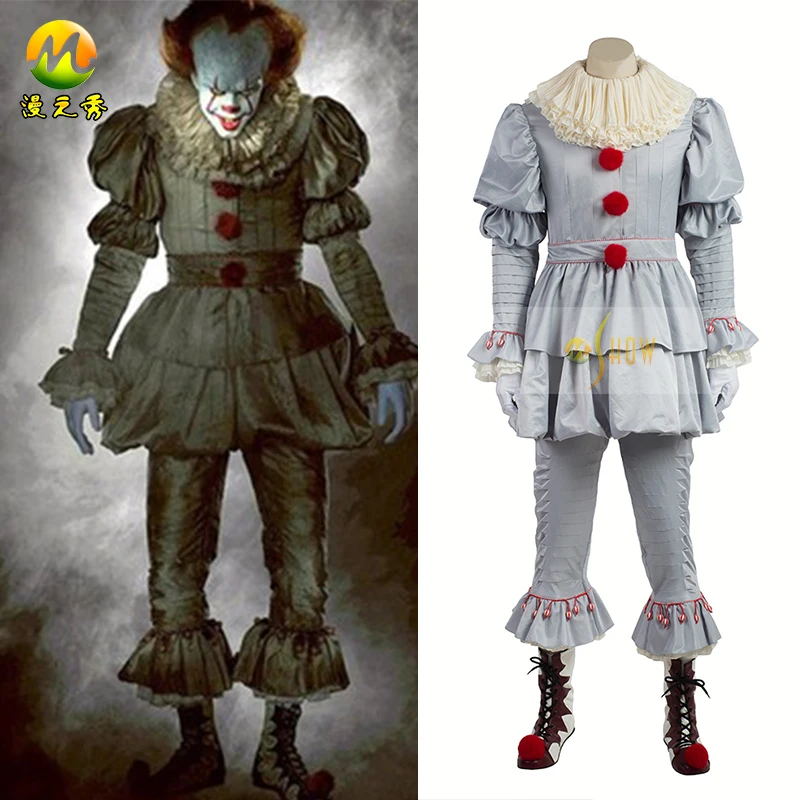 Top Quality Stephen King's It Pennywise Cosplay Costume For Adorable Pennywise Costume Pattern Top Quality Stephen King's It Pennywise Cosplay Costume For Adorable Pennywise Costume Pattern