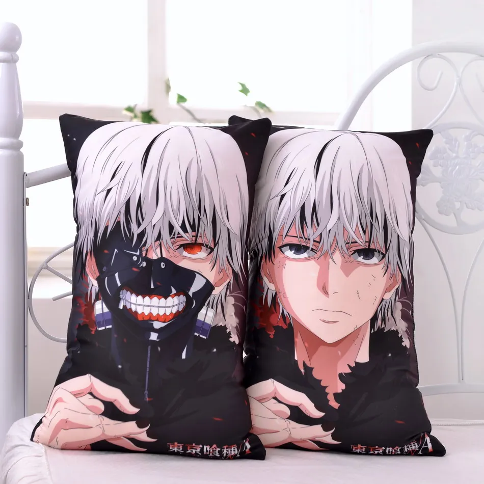 Японское аниме Токийский вурдалак Kaneki Ken обнимающая подушка для тела Hombre крутые Мультяшные ЗАДНИЕ подушки Подушка 2 Way плюшевая ткань