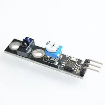 

10pcs/lot 1 channel tracing module/ Intelligent Vehicle tracking probe infrared /black white line detection sensor for