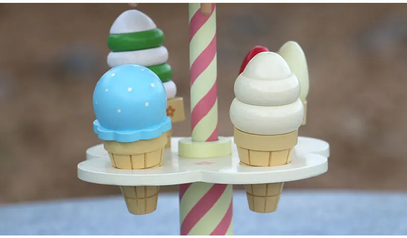 QWZ детские игрушки имитация магнитного мороженого деревянные игрушки ролевые игры Кухня Еда для детей игрушки для младенцев еда День