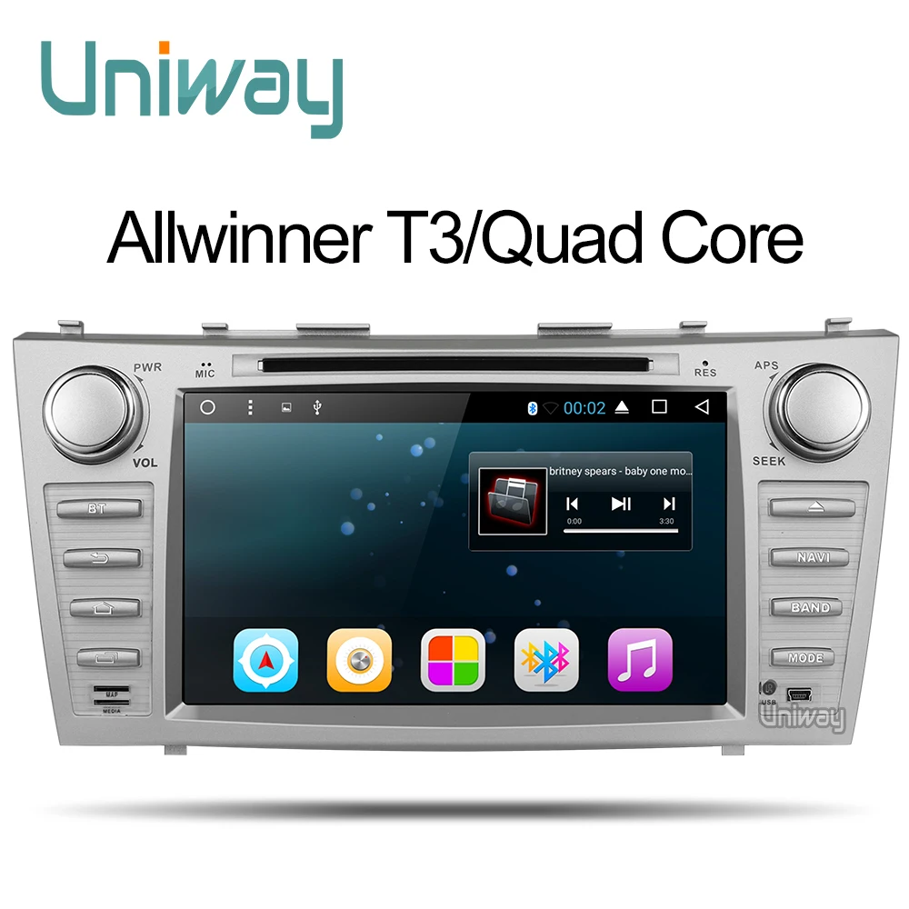 Top uniway ZKMR8071 2G+32G 2 din android 7.1 car dvd for toyota camry 2007 2008 2009 car radio gps navigation  with steering wheel 1