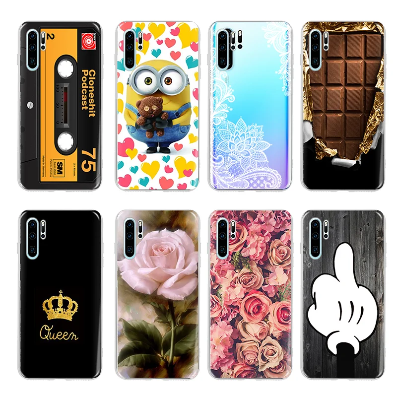 Чехол из ТПУ для Huawei P30 lite Pro P30lite P30Pro силиконовый чехол телефона с принтом
