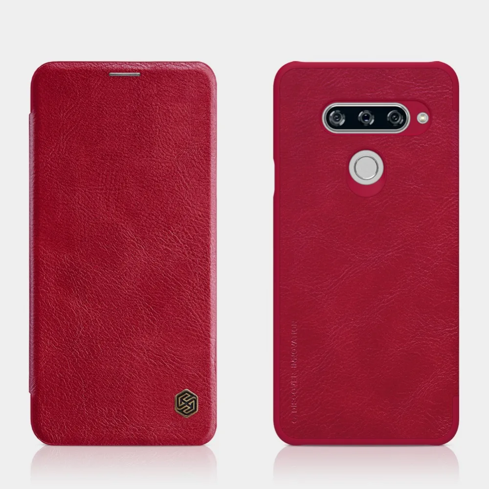 NILLKIN бренд QIN классический Флип PU Чехол винтажный кожаный чехол для LG V40 ThinQ с