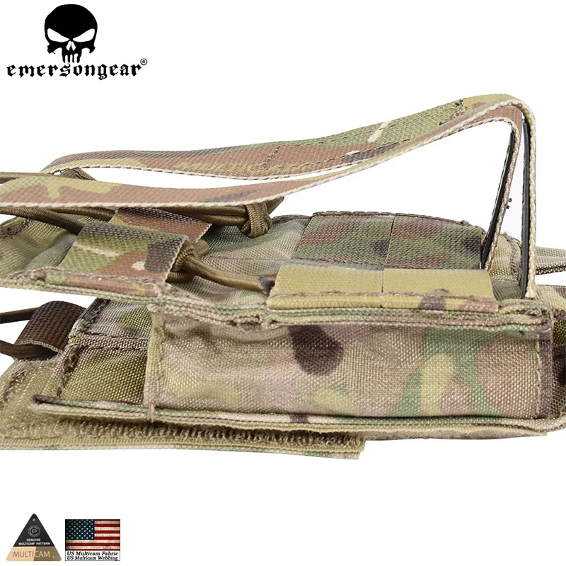 EMERSON Тактический модульный MOLLE с двойным открытым верхом SMG магнитный держатель