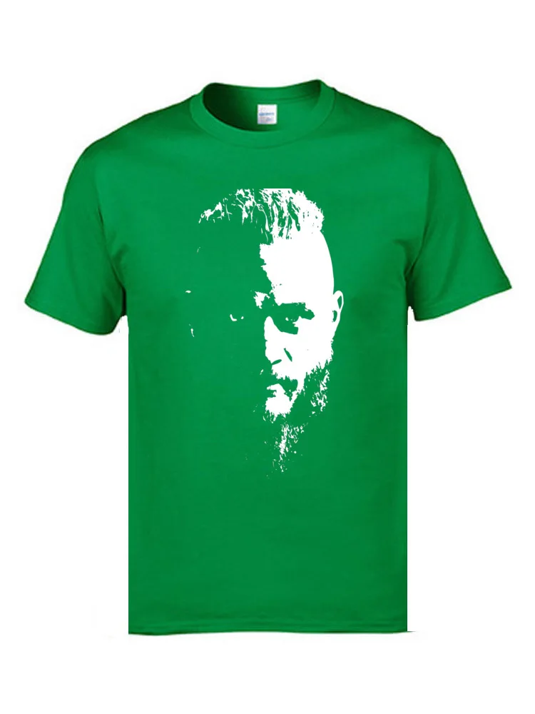 Футболка Ragnar Lothbrok Vikings Мужская тенниска из 100% хлопка с круглым вырезом