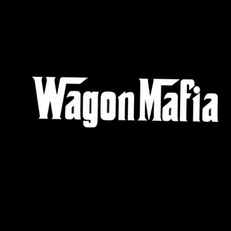 15,2*4,1 см WAGON MAFIA, стикер для автомобиля, наклейка, крутой, крепкий, мужской стиль, стикер для автомобиля, s, аксессуары, черный/серебристый, C9-0260