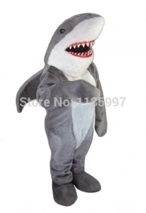 

HOT SALE New big mouth shark Halloween animal Mascot Costume Fancy Dress Animal mascot costume free shipping