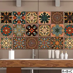 Коричневый Morac 3d плитка керамика стены стикеры кухни, ванной, туалета росписи водостойкая комната настенные наклейки из ПВХ линии талии
