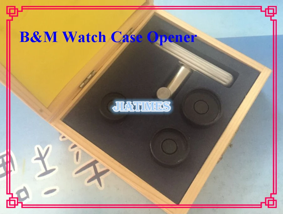 B M Watch Case Opener Set 3 Dies 25mm 30mm 32mm 1pc Die Holder Open for