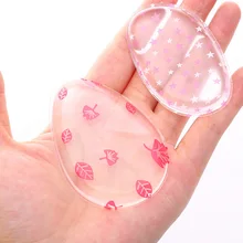 Силиконовый гель косметический слоеного желе макияж спонж для пудры и основы прозрачный с рисунком квадратный круглый водосберегающий лигубка лист