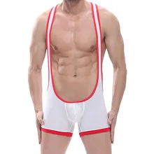 Сексуальное мужское нижнее белье больших размеров дышащие Стрейчевые сетчатые трусы-боксеры U выпуклая сумка Эротические комбинезоны нижнее белье для геев Hombre тонкие трусы