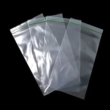 

100Pcs Clear Plastic Zip Lock Mobile Phone Dust-proof Packaging Bag Transparent Grocery Retails Reclosable Zipper Packing Pouch