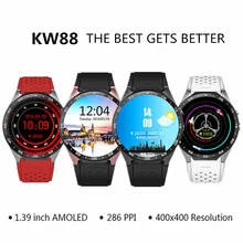 KingWear KW88 1,39 дюймов 3g Смарт-часы-телефон с MTK6580 4 ядра 512 Мб 4 Гб Смарт-часы gps часы с Bluetooth на Android для Для мужчин