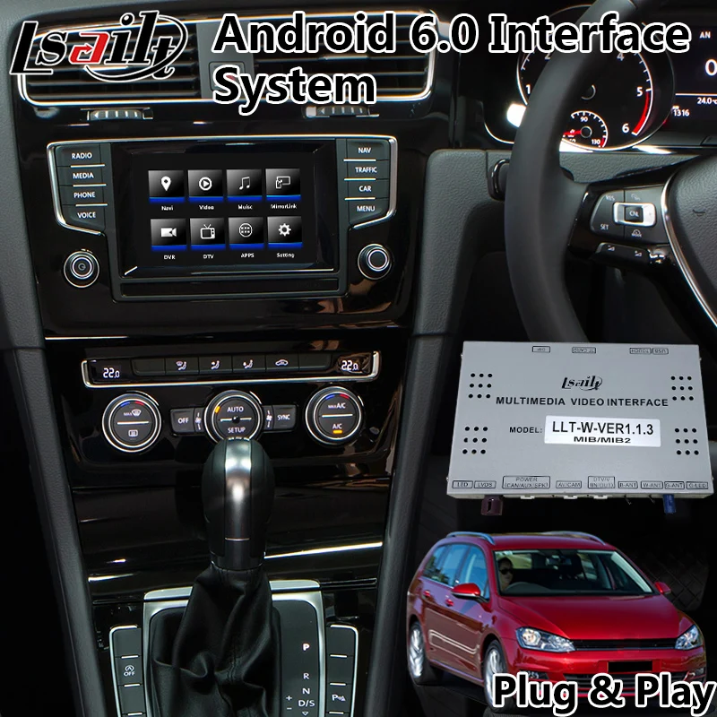 Android 7,1 видео интерфейс для Volkswagen Golf 7/Seat Leon/tiguan/polo, gps-навигация для автомобилей- лет mib2